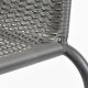 Kerti bisztrószék egymásba rakható szürke