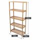 Bambusz polcos állvány 5 polc 60 x 26 x 130 cm