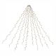 Kúp alakú fénylánc 280 LED meleg fehér