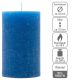 Rusztikus gyertya készlet 11,5 cm Ø 6,8 cm 6 db kék
