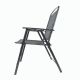 Összecsukható kerti szék fekete