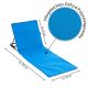 Állítható strandszőnyeg háttámlával 2 db kék