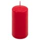 Oszlopos gyertya készlet 10 cm Ø 5 cm 16 db piros