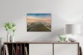 Fali kép Móló hajókkal LED időzítővel 30 x 40 cm