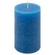 Rusztikus gyertya készlet 11,5 cm Ø 6,8 cm 12 db kék