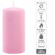 Gyertya készlet 15 cm Ø 7,5 cm 2 db rózsaszín