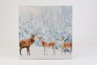 Fali kép Szarvas az erdőben LED időzítővel 40 x 40 cm