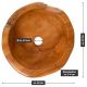 DIVERO Fa mosdókagyló Ø 39-40 cm tömör teak fából