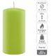 Gyertya készlet 15 cm Ø 7,5 cm 4 db világoszöld