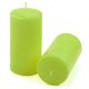 Gyertya készlet 15 cm Ø 7,5 cm 4 db világoszöld