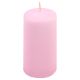 Oszlopos gyertya készlet 10 cm Ø 5 cm 16 db rózsaszín