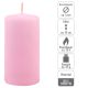 Oszlopos gyertya készlet 10 cm Ø 5 cm 16 db rózsaszín