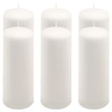 Gyertya készlet 20 cm Ø 7,5 cm  6 db fehér