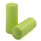 Gyertya készlet 25 cm Ø 10 cm 2 db világoszöld