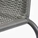 Kerti bisztró szék készlet egymásba rakható 2 db szürke