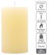 Rusztikus gyertya készlet 11,5 cm Ø 6,8 cm 12 db krém