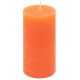 Rusztikus gyertya készlet 10 cm Ø 5 cm 16 db narancs