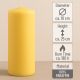 Gyertyakészlet 25 cm Ø 10 cm  2 db sárga