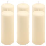 Gyertya készlet 20 cm Ø 7,5 cm 6 db krém