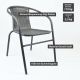 Kerti bisztró szék szett egymásra rakható 4 db szürke