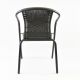 Kerti bisztró szék szett egymásra rakható 4 db szürke