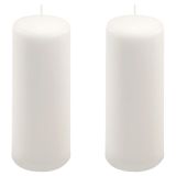 Gyertya készlet 20 cm Ø 7,5 cm 2 db fehér