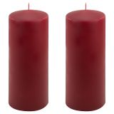 Gyertya készlet 25 cm Ø 10 cm  2 db bordó