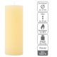 Rusztikus gyertya készlet 20 cm Ø 7,5 cm 4 db krém
