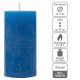 Rusztikus gyertya készlet 10 cm Ø 5 cm 8 db kék