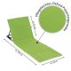 Állítható strandszőnyeg háttámlával 2 db zöld