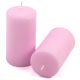 Gyertya készlet 11,5 cm Ø 6 cm 12 db rózsaszín