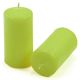 Gyertya készlet 10 cm Ø 5 cm 16 db világoszöld