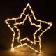 Karácsonyi LED dekoráció csillag fa 2x50 LED meleg fehér