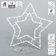 Karácsonyi LED dekoráció csillag fa 2x50 LED meleg fehér