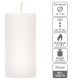 Rusztikus gyertya készlet 10 cm Ø 5 cm 16 db fehér