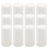 Gyertya készlet 11,5 cm Ø 6 cm 12 db fehér
