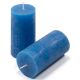 Rusztikus gyertya készlet 10 cm Ø 5 cm  16 db kék