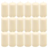 Gyertya készlet 11,5 cm Ø 6 cm 18 db krém