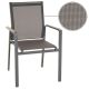Kerti szék készlet 90 x 56,5 x 59,5 cm 2 db szürke
