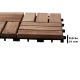 Csempe teraszlap 1 db teak fa padlópanel 1m² 30x30x2 cm