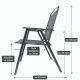 Kerti szék készlet 90,5 x 57 x 65,5 cm 4 db fekete