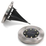 Napelemes beépített kerti világítás készlet 8 LED 12 db