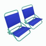 Összecsukható strandszék készlet PVC  2 db kék-zöld