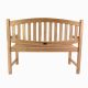 DIVERO 2 személyes pad kezelt teakfa 120 cm