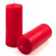 Gyertya készlet 25 cm Ø 10 cm 6 db piros
