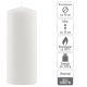 Gyertya készlet 25 cm Ø 10 cm 2 db fehér