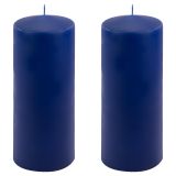 Gyertya készlet 25 cm Ø 10 cm  2 db kék