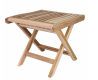 Összecsukható teakfa szék Divero fürdőszobába 45 cm