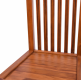 Étkezőszék szett 2 db DIVERO fa szék teakfa felülettel