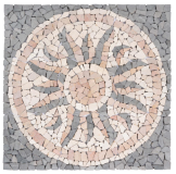 Márványmozaik "Nap" motívum 90 × 90 cm